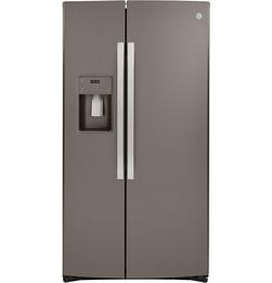 35-3/4 in. 21.8 cu. ft. Counter Depth and Side-By-Side Refrigerator in Slate