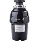GE&reg; Black 1 hp Garbage Disposal in Black 
