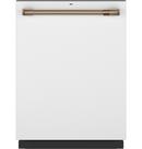 23-3/4 in. 16 Place Settings Dishwasher in Matte White/Brushed Bronze