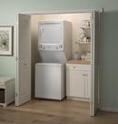 GE&reg; White 26-3/4 x 75-7/8 x 30-7/8 in. 5.9 cu. ft. 30A Front Load Washer 