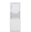 GE&reg; White 26-3/4 x 75-7/8 x 30-7/8 in. 5.9 cu. ft. 30A Front Load Washer 