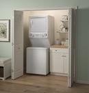 GE&reg; White 26-3/4 x 75-7/8 x 30-7/8 in. 5.9 cu. ft. 30A Front Load Washer 
