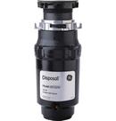 GE&reg; Black 1/2 hp Continuous Feed Garbage Disposal 