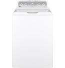 27 in. 4.6 cu. ft. Electric Top Load Washer in White on White