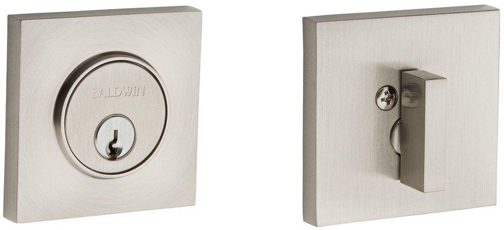 Baldwin Hardware Lifetime Satin Nickel Forged Brass Deadbolt Lock 