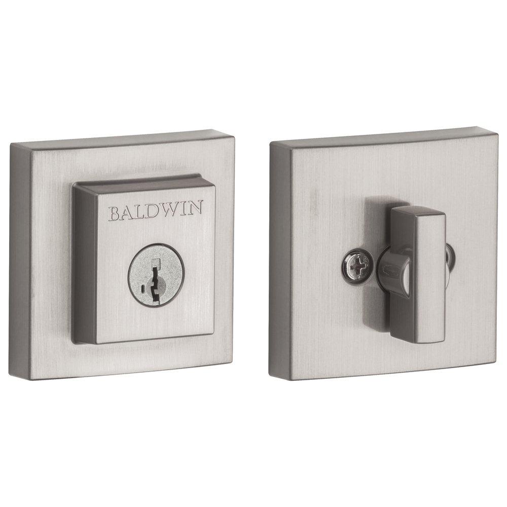 Baldwin Hardware Satin Nickel Brass Deadbolt Lock 