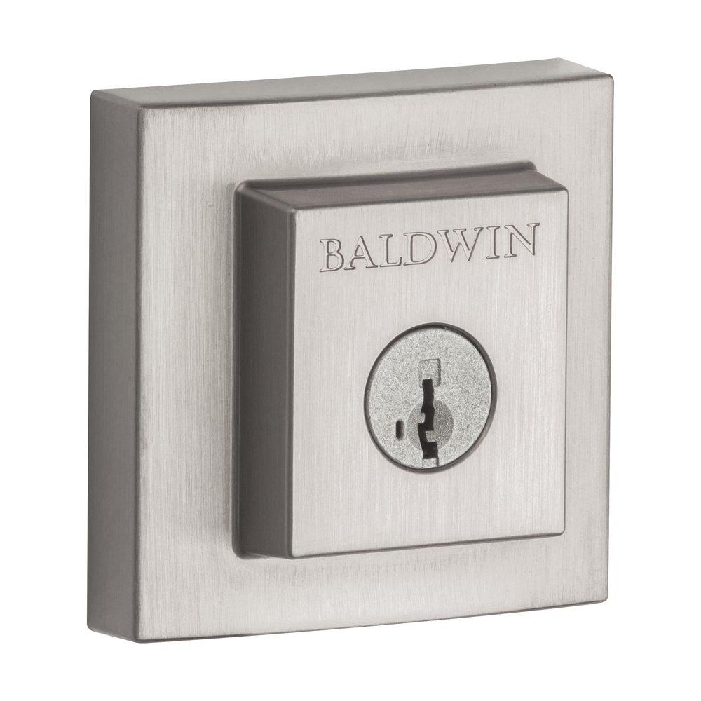 Baldwin Hardware Satin Nickel Brass Deadbolt Lock 