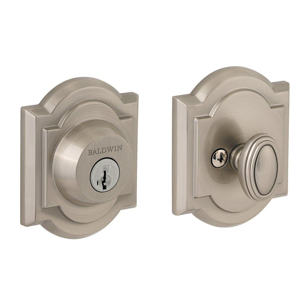 Baldwin Hardware Satin Nickel Brass Deadbolt Lock 