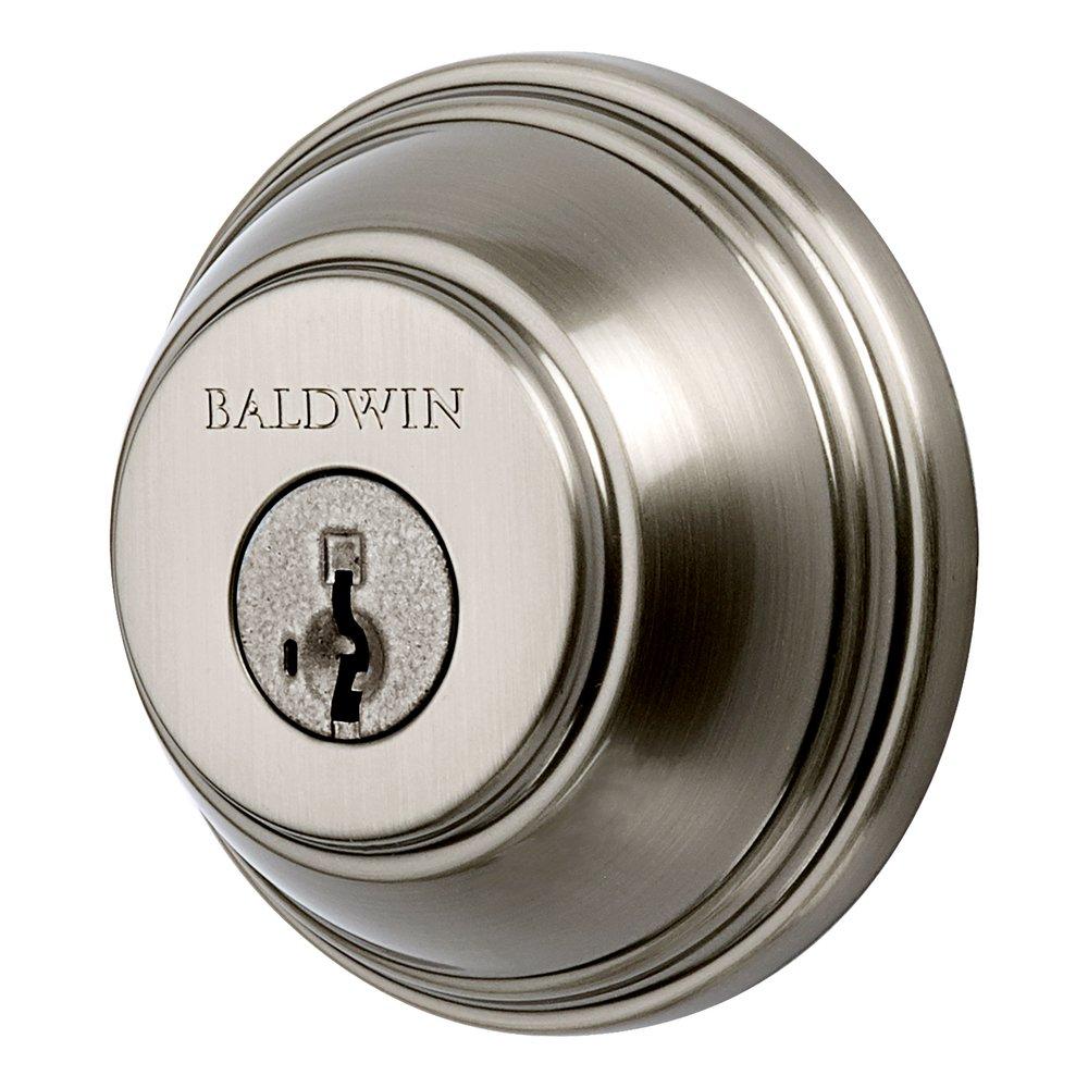 Baldwin Hardware Satin Nickel Brass Deadbolt Lock 