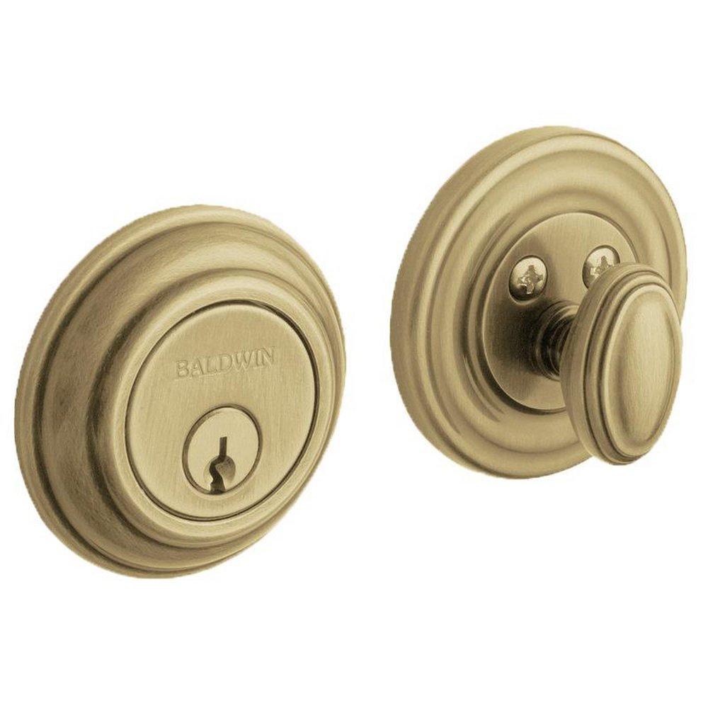Baldwin Hardware Vintage Brass Forged Brass Deadbolt Lock 