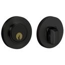 Baldwin Hardware Satin Black Forged Brass Deadbolt Lock 