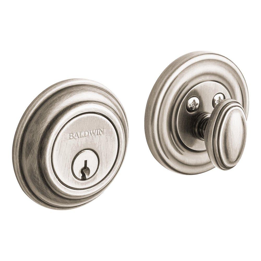 Baldwin Hardware Lifetime Satin Nickel Forged Brass Deadbolt Lock 