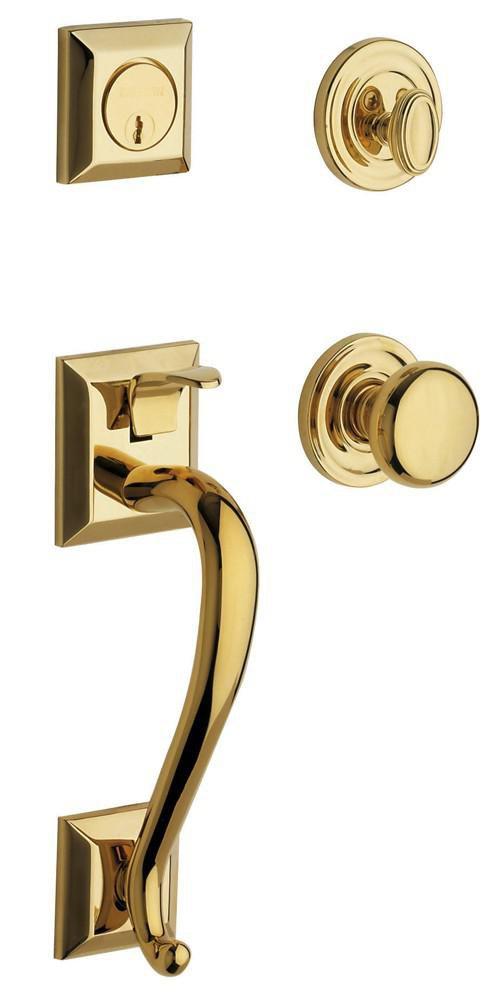 Baldwin Hardware Lifetime Polished Brass Brass Door Knob 