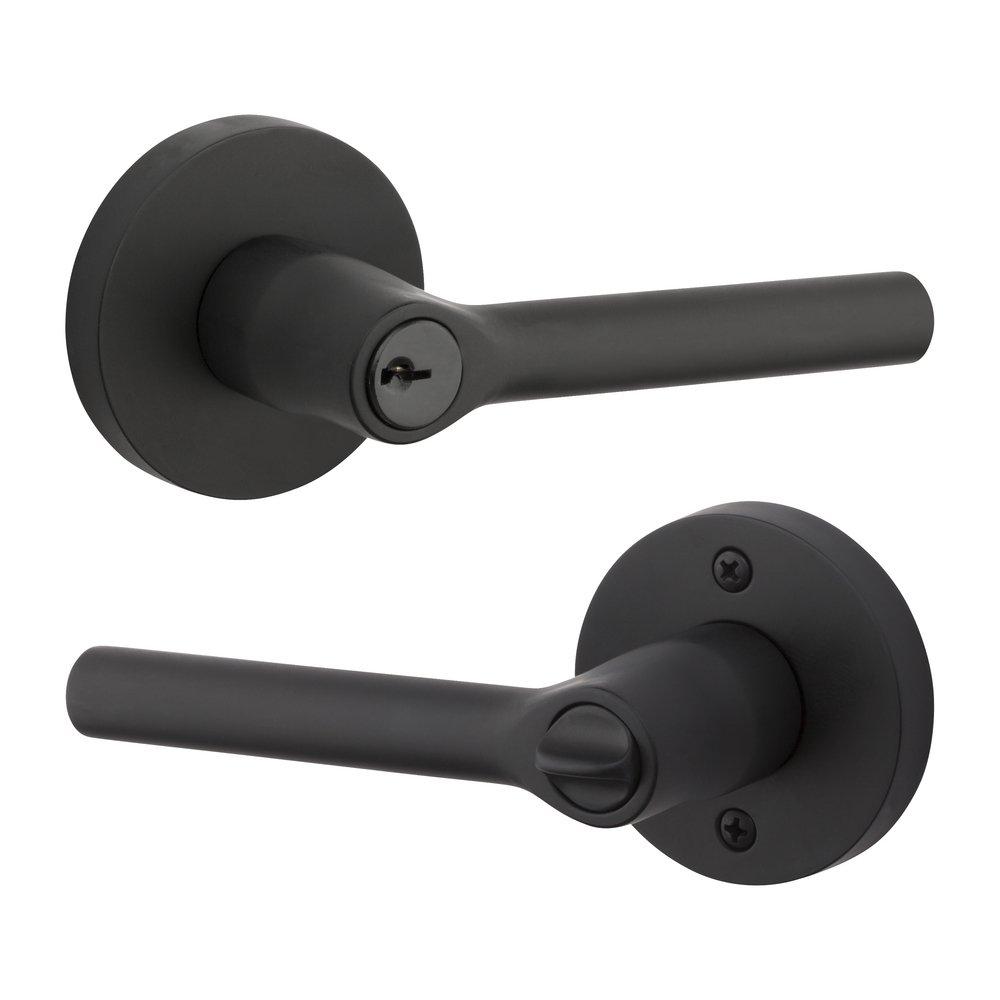 Baldwin Hardware Black Door Lever 