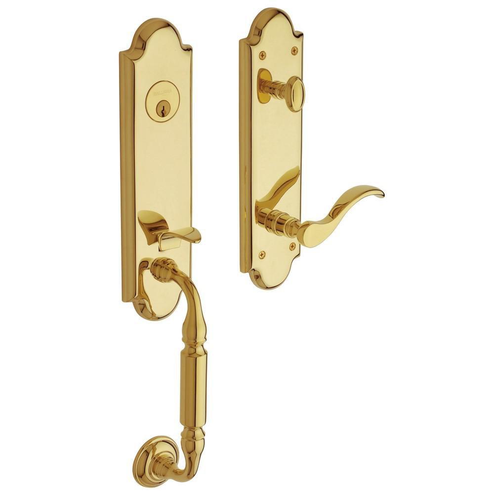 Baldwin Hardware Lifetime Polished Brass Door Lever 