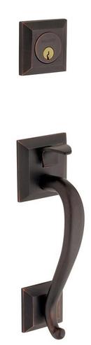 Baldwin MADISON SINGLE CYLINDER HANDLESET WITH CLASSIC INTERIOR KNOB 