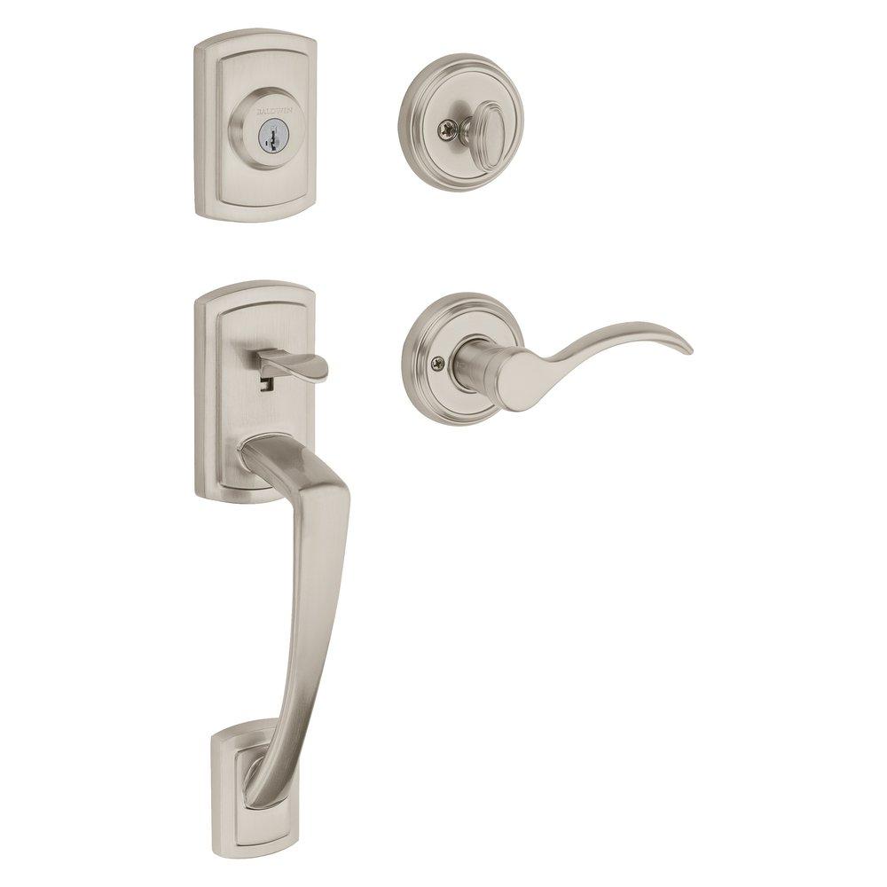 Baldwin Hardware Satin Nickel Brass Door Lever 