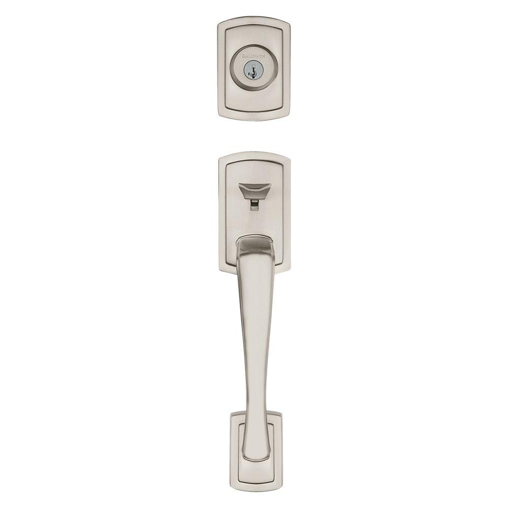 Baldwin Hardware Satin Nickel Brass Door Lever 