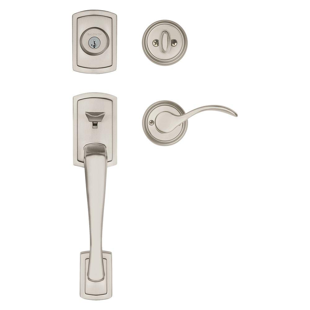 Baldwin Hardware Satin Nickel Brass Door Lever 