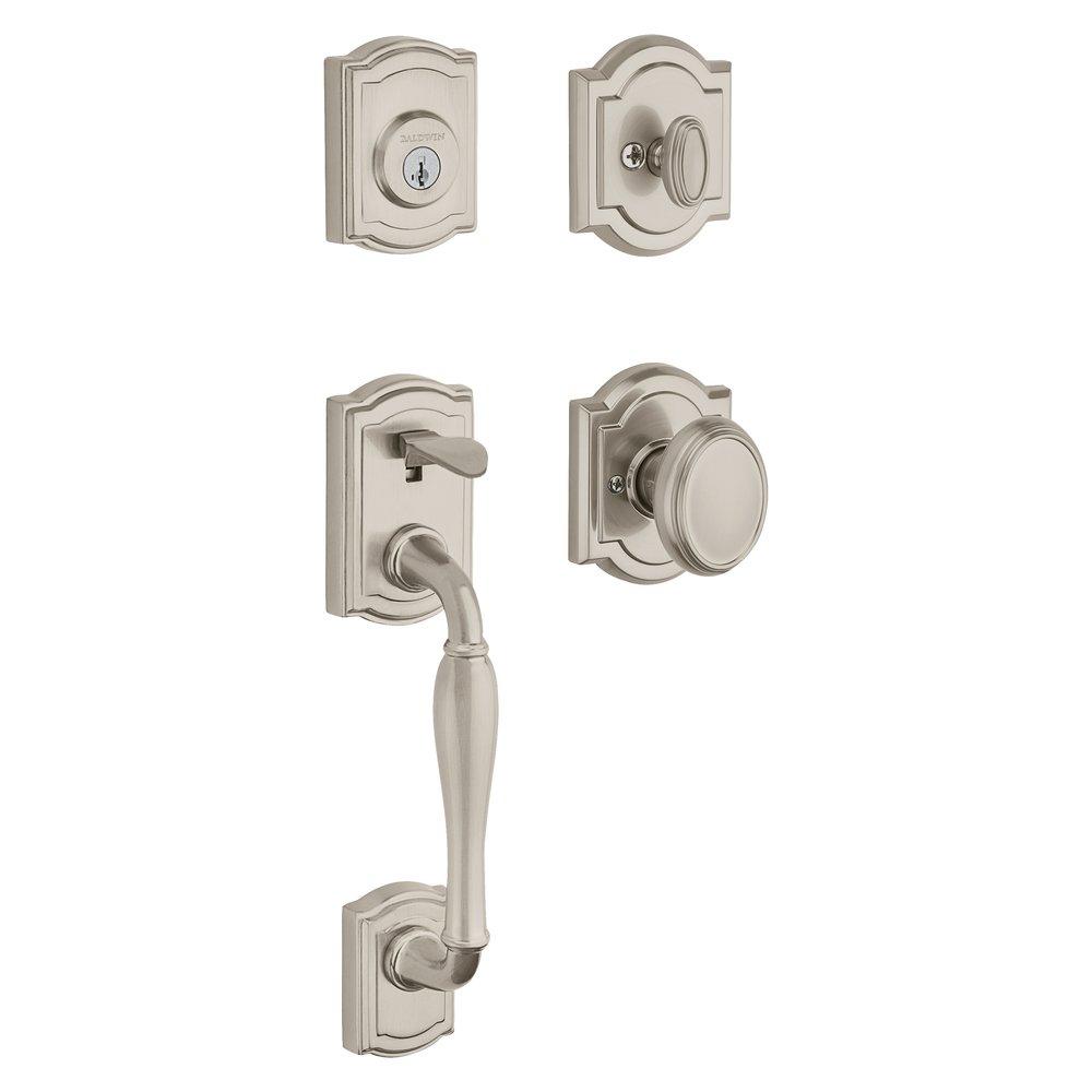 Baldwin Hardware Satin Nickel 2-14/25 in. Solid Brass Door Knob 