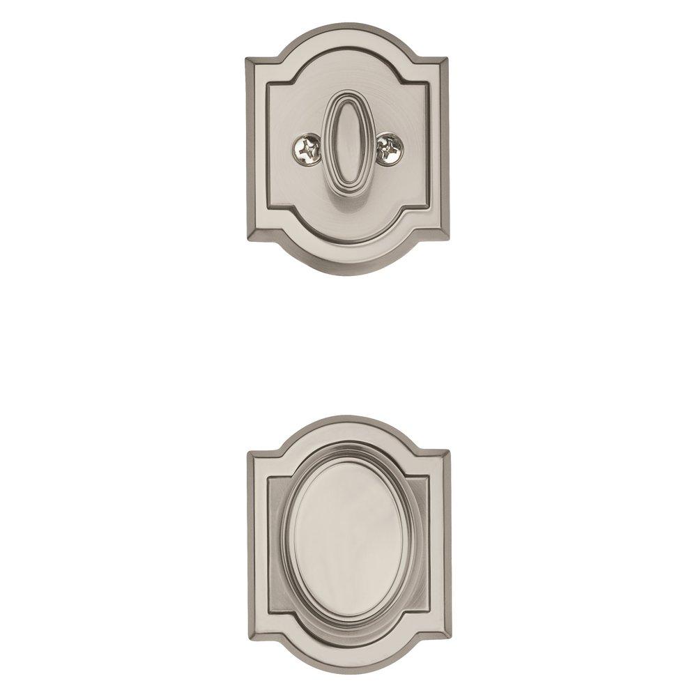Baldwin Hardware Satin Nickel 2-14/25 in. Solid Brass Door Knob 