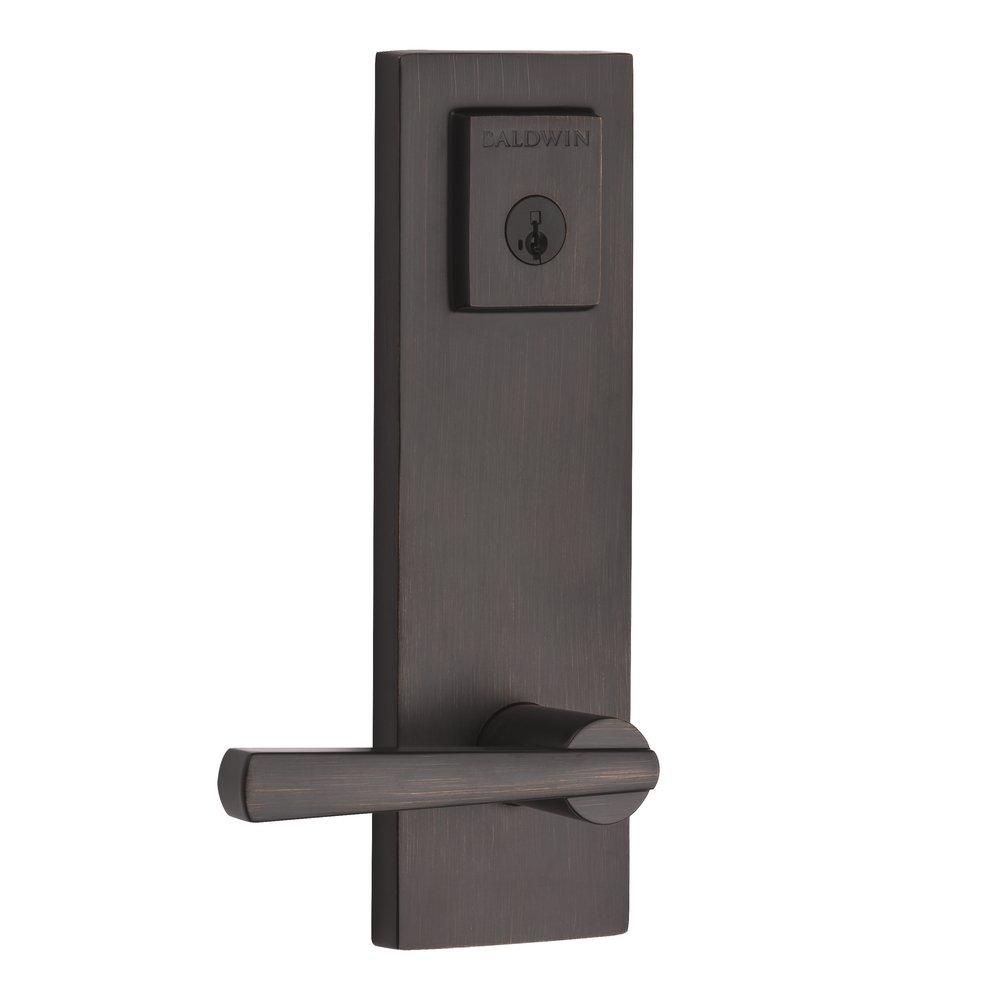 Baldwin Hardware Venetian Bronze Keyed Entry Handle & Lock Set 