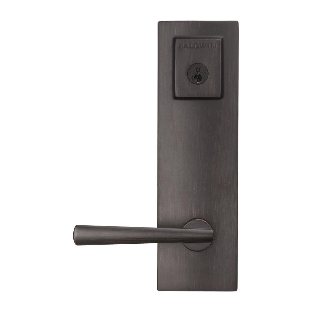 Baldwin Hardware Venetian Bronze Keyed Entry Handle & Lock Set 