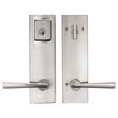 Baldwin Hardware Satin Nickel Keyed Entry Handle & Lock Set 