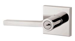 Door Lever in Bright Nickel