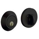 Baldwin Hardware Satin Black Forged Brass Deadbolt Lock 