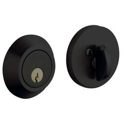 Forged Brass Deadbolt Lock in Satin Black