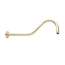 Shower Arm in Polished Brass