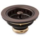 3-1/2 in. Brass Basket Strainer with Lift Stopper in Oil Rubbed Bronze