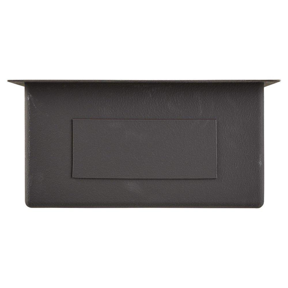 Signature Hardware Gunmetal Black 32 x 18 in. No Hole Stainless Steel Single Bowl Undermount Kitchen Sink 
