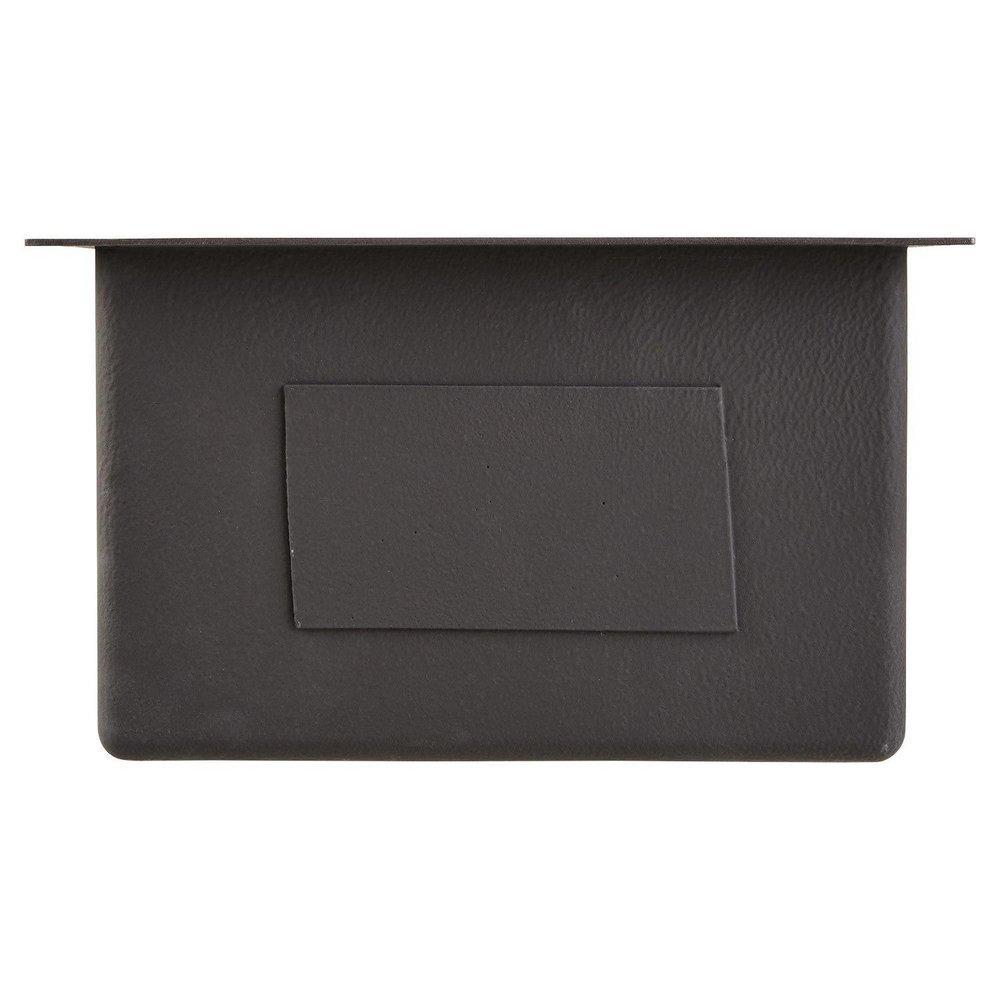 Signature Hardware Gunmetal Black 15 x 20 in. Undermount Stainless Steel Bar Sink 