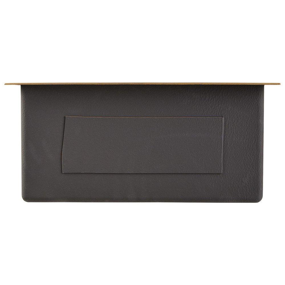 Signature Hardware Matte Gold 19 x 20 in. No Hole Stainless Steel Single Bowl Undermount Kitchen Sink 