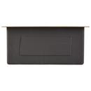 Signature Hardware Matte Gold 19 x 20 in. No Hole Stainless Steel Single Bowl Undermount Kitchen Sink 