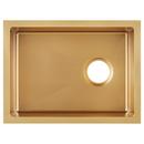 Signature Hardware Matte Gold 15 x 20 in. 304 Stainless Steel Single Bowl Undermount Kitchen Sink 