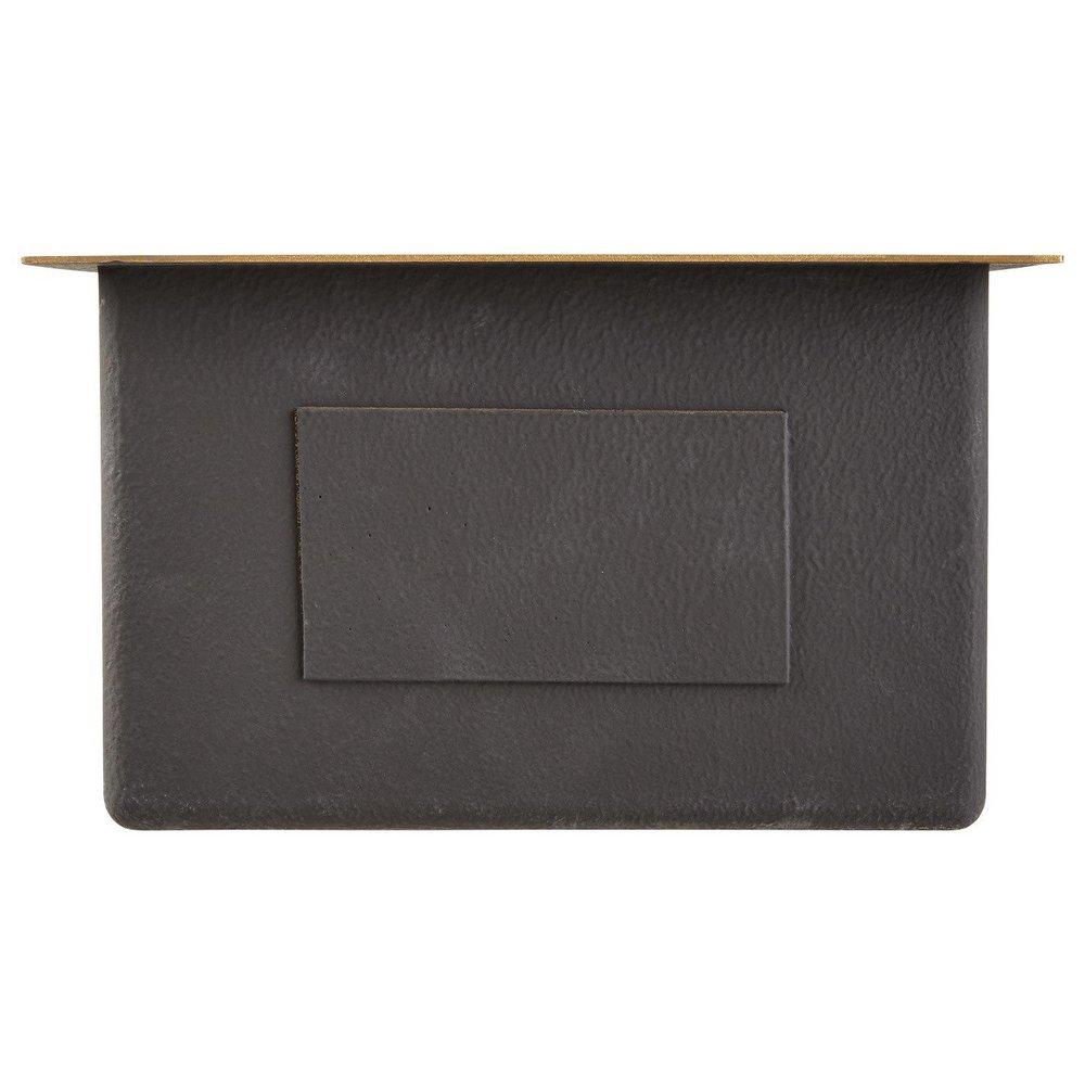 Signature Hardware Matte Gold 15 x 20 in. 304 Stainless Steel Single Bowl Undermount Kitchen Sink 