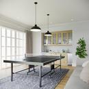 Signature Hardware Gunmetal Black 19 x 20 in. No Hole Stainless Steel Single Bowl Undermount Prep Sink 