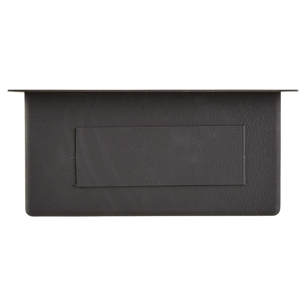 Signature Hardware Gunmetal Black 19 x 20 in. No Hole Stainless Steel Single Bowl Undermount Kitchen Sink 