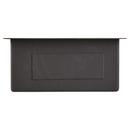 19 x 20 in. No Hole Stainless Steel Single Bowl Undermount Prep Sink in Gunmetal Black