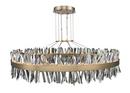 182W 2-Light Integrated LED Pendant Light in Brushed Champagne Gold