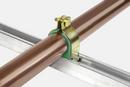 FNW&reg; Yellow Zinc High Temperature Cushioned Tubing Strut Clamp 