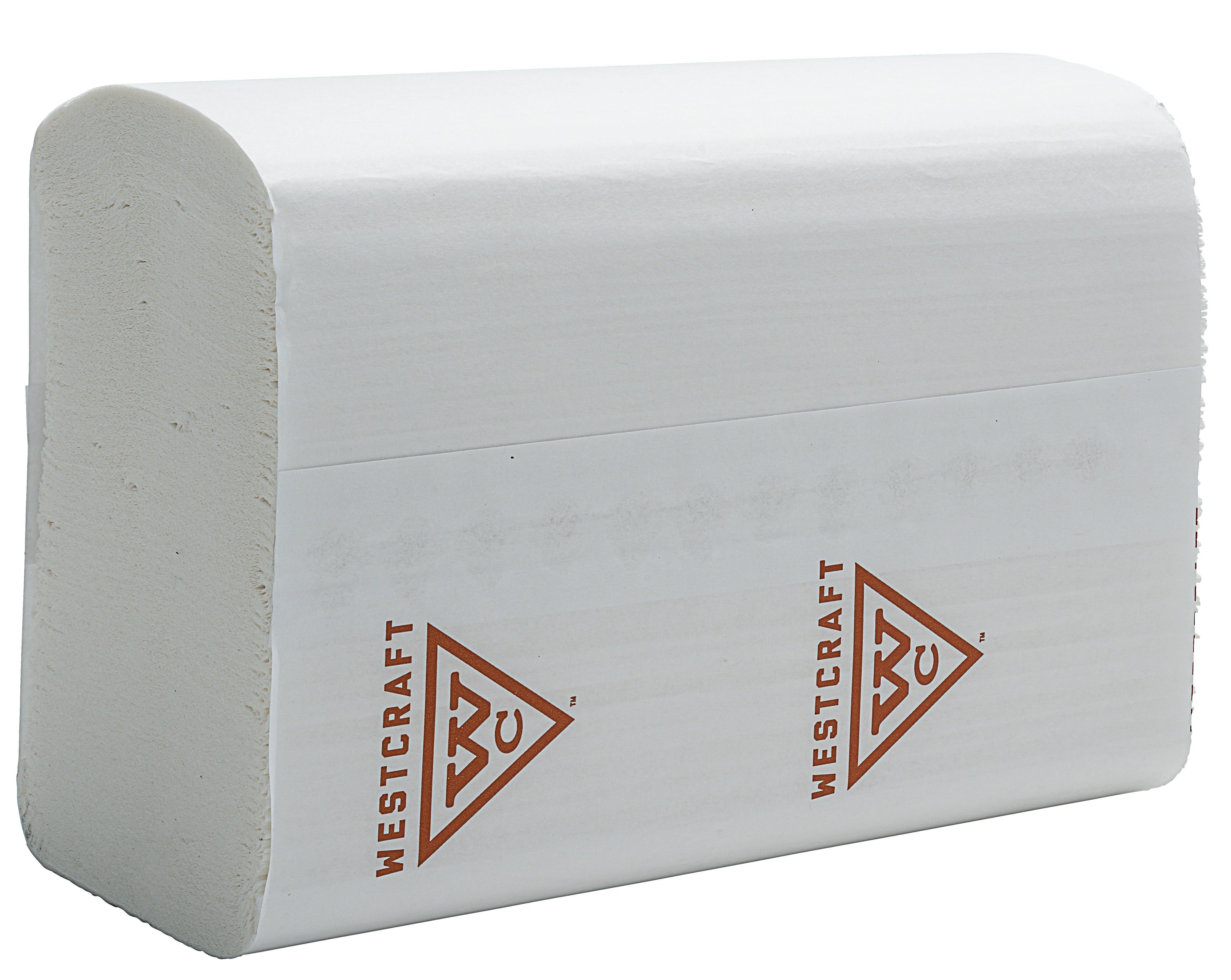 Westcraft White 250 ft. Multifold Towel in White 