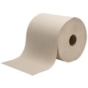 A roll of commercial paper towels.