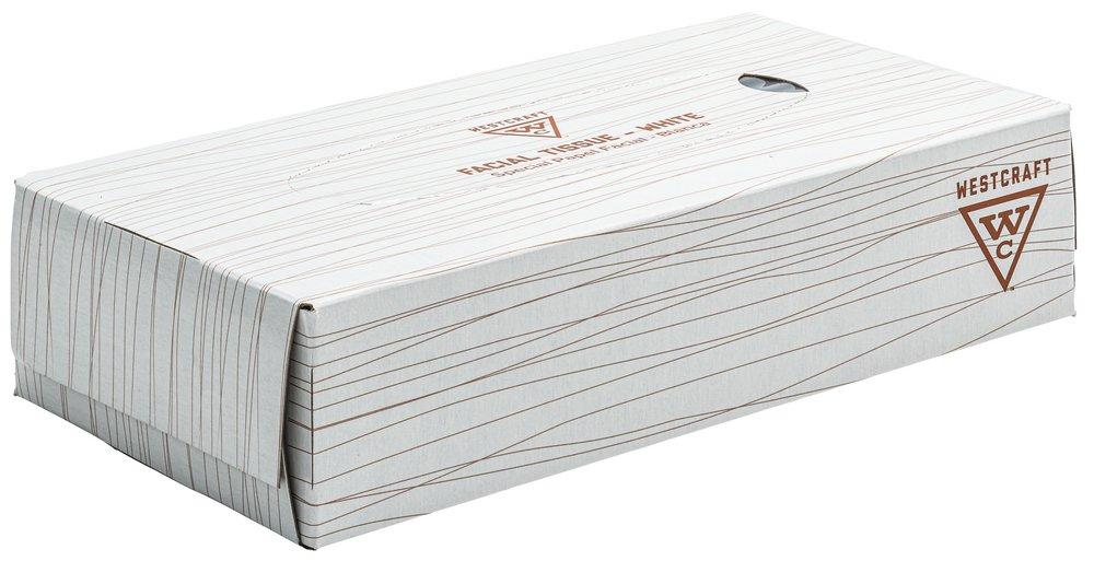 Westcraft White 8-3/10 in. Deluxe Facial Tissue (Case of 30) 