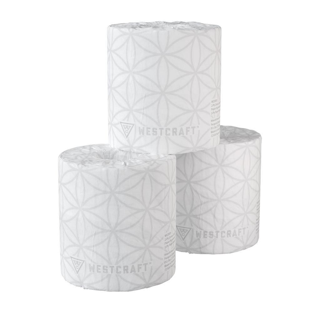 Westcraft White 2-ply Bath Tissue 