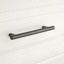 Signature Hardware Brushed Nickel 1-1/4 in. Brass Round Knob with Beveled Round Base Plate 