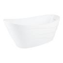 Signature Hardware White 67-1/4 x 29-1/8 in. Freestanding Bathtub End Drain 
